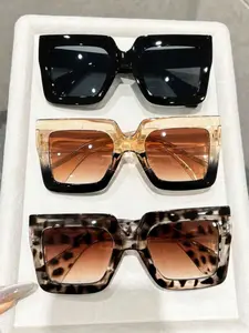 3 Pairs Y2K Trendy Fashion Big Frame Glasses, Unisex Retro Classic Style, Durable Streetwear Accessories for Daily Life, Parties, Gifts