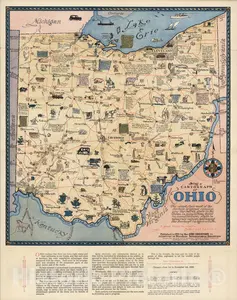 Ohio - Pictorial Map, 1933
