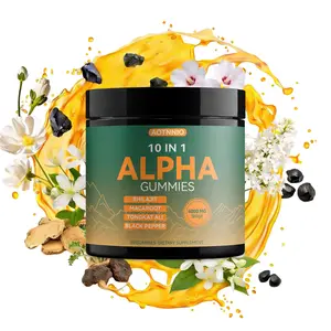 Summervibes | Alpha 10-in-1 Shilajit Gummies | Zero Sugar Vegan Blend  Ashwagandha, Tongkat Ali & Maca  Boost Focus  Stamina, Dietary Supplement for Men and Women