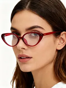 Cat Eye Flat Glasses, Vintage Simple Style, Fashion Versatile, Anti-Blue Light Trendy Eyewear, Casual All Seasons, Minimalist Eyeglasses