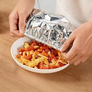 Insulation Film Aluminum Foil Table Cover 50PCS Food Grade Reusable Keep Food Hot Cold Longer for Home Dining Picnic Lunch and Dinner Parties Cookware Disposable