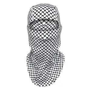 Sport Palestinian Keffiyeh Kufiya Style Winter Thermal Fleece Outdoor Black and White Ski Mask shiesty