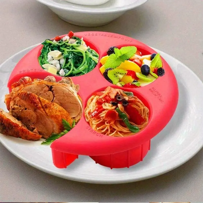 1pc, Meal Measure Portion Control Plate, Lose Weight Tool, Food Portion Control Tools, Kitchen Gadgets, Cheap Items