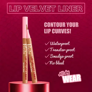 Waterproof Lip Liner Long-Wear No Fade Matte Texture Fine Tip Smooth Application Natural Nude Quick Commute Makeup Must-Have