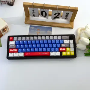 138 Key Mecha V2 Pbt Keycaps, Cherry Style Side-Printed Semi-Transparent, Dye Sublimation, Compatible with Mx Axes, Fits 61/64/68/87/96/104/108 Keyboards