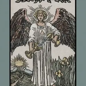 The Rider-Waite-Smith Tarot Deck Vintage Edition Classic Angel Design with Sun and Flowers Illustration