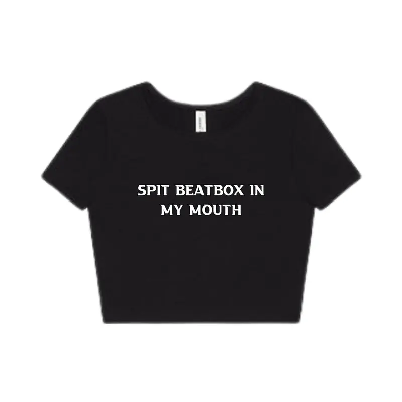 "Spit Beetbox In My Mouth" Baby Tee (Front design)