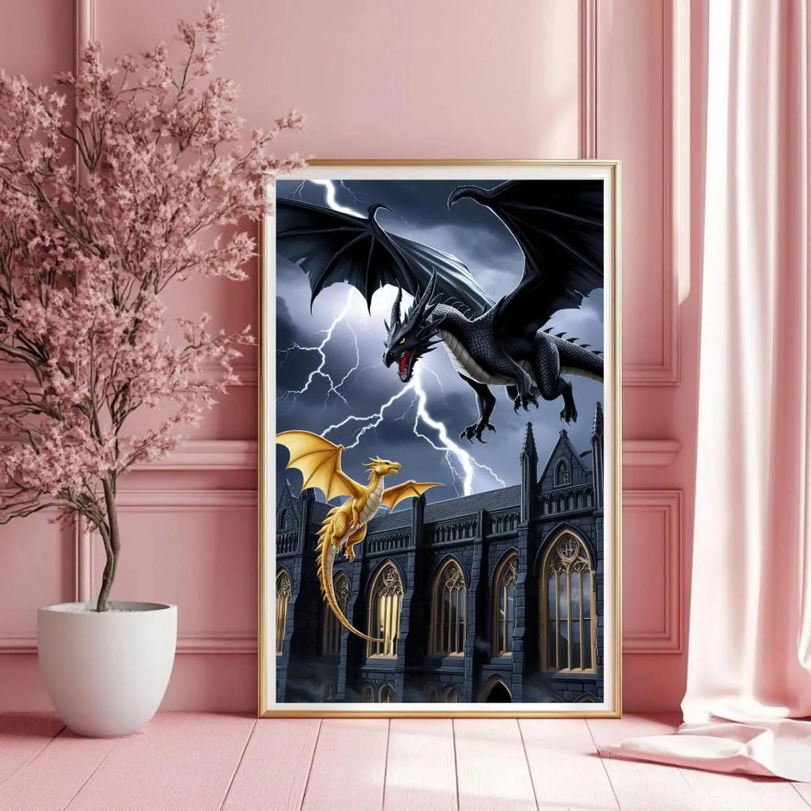 onyx storm Poster, fourth wing Print Home Decor, iron flame, wall