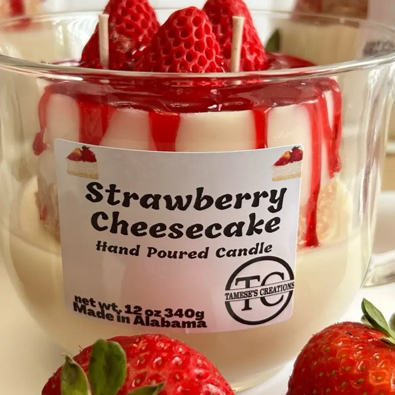 Strawberry  Cheesecake Candle