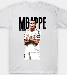 Mbappe Real Madrid Vector Art T-Shirt