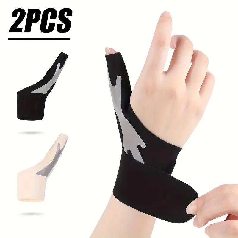 Adjustable Thumb Stabilizer Bracelet, Unisex Wrist Support Strap, Ideal for Weightlifting & Typing, Thumb Compression Bandage, Thumb Protector