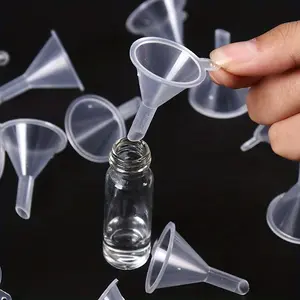 5/10 pcs/group, small plastic funnel, suitable for empty bottles filled with perfumes, mini liquids, essential oils, packaging tools, kitchen supplies, kitchen accessories