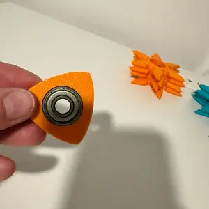 Triangle fidget spinner with bearing (2) pack