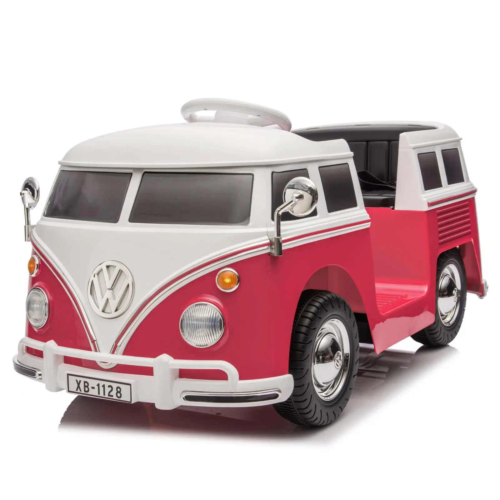 6V Licensed Volkswagen Electric Ride-on Car for Toddlers with 4.5AH Long-Lasting Power Battery, Ride on Bus with Led Light, Horn and Music, Battery Powered Ride on Toy for Kids - Gift for Sweets