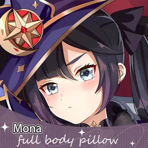 Anime Dakimakura Japanese Otaku Waifu Life Size Doublesided Print Hugging Body Pillov Cover Genshin Impact Mona