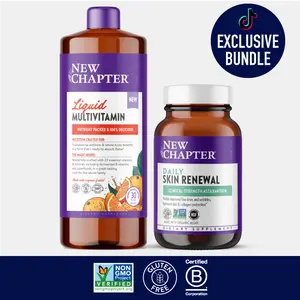 Liquid Multivitamin Orange Mango & Daily Skin Renewal Duo