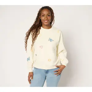 Driftwood Jeans Teddy Crew Neck Pullover - Doodle