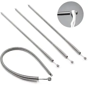 3PCS Elastic Band Rope Threading Needle for Threading of Ribbon and Elastic Tape, Drawstring Threader Tool Quick Threading Drawstring Replacement Needle