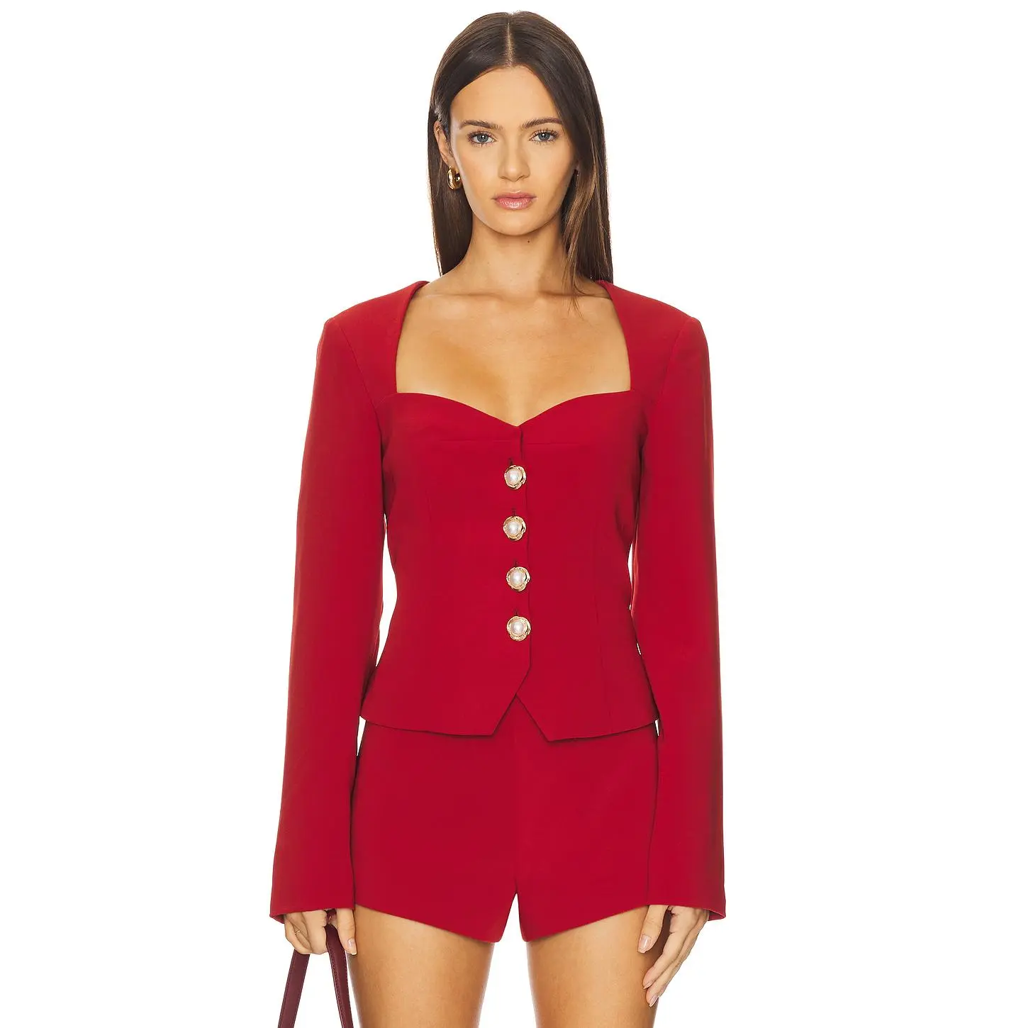 MAJORELLE Lori Jacket in Brick Red