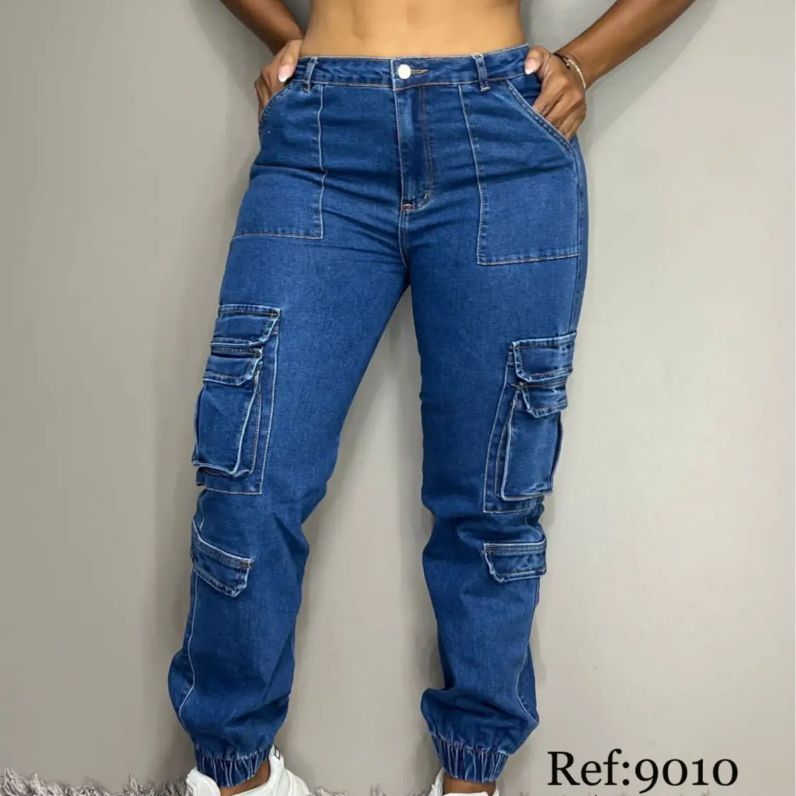 Colombian cargo style strech Jeans Jogger (5-6 USA) (color: As pictured)