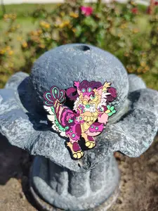 Sorrel #067 | Rainbow Fluffy Shrimp Enamel Pin