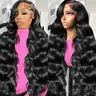 【30 Inch Only $119】13x6 Lace Front Wigs Human Hair Wig Natural Black & 4/27 Highlight Body Wave Human Hair Glueless Wigs for Women 13x6 HD Lace Frontal Wigs Human Hair Pre Plucked with Baby Hair