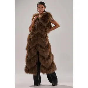 CAN'T BE BOTHERED PANELED FUR VEST