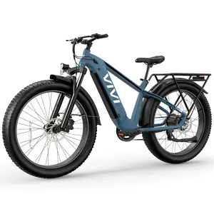 Vivi Meteor Electric Bike for Adults, 26" x 4.0 Fat Tire Ebike, 1475W Peak Motor Torque Sensor Electric Mountain Bike, 25MPH Electric Bicycle with 48V 15AH Battery, 7 Speed, Hydraulic Brake
