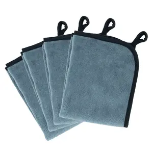 MOTIVITY 4 Pack Microfiber Detailing Cloths - Lint Free, Scratch Free - For Interior and Exterior Car Detailing (11.81" × 15.75")