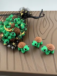 Mini Tortoise Figurine - Tiny Pocket Turtle - Micro Turtle Animal Figure - Cute Desk Pet - Fairy Garden Turtle - Tiny Turtle Gift