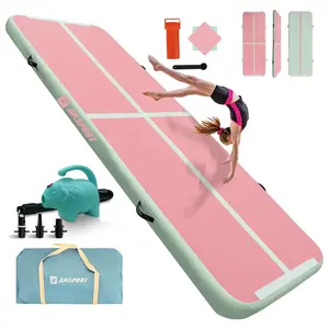 AIR TUMBLING MAT 10ft/13ft/16ft/20ft Gymnastics Air Mat Tumble Track for Home Use/Training/Cheerleading/Yoga/Water with Pump