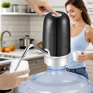 Portable Electric Water Bottle Pump, 1 Count USB Rechargeable 5 Gallon Water Bottle Pump, Household Kitchen Water Dispenser, Drinking Utensils for Home Office