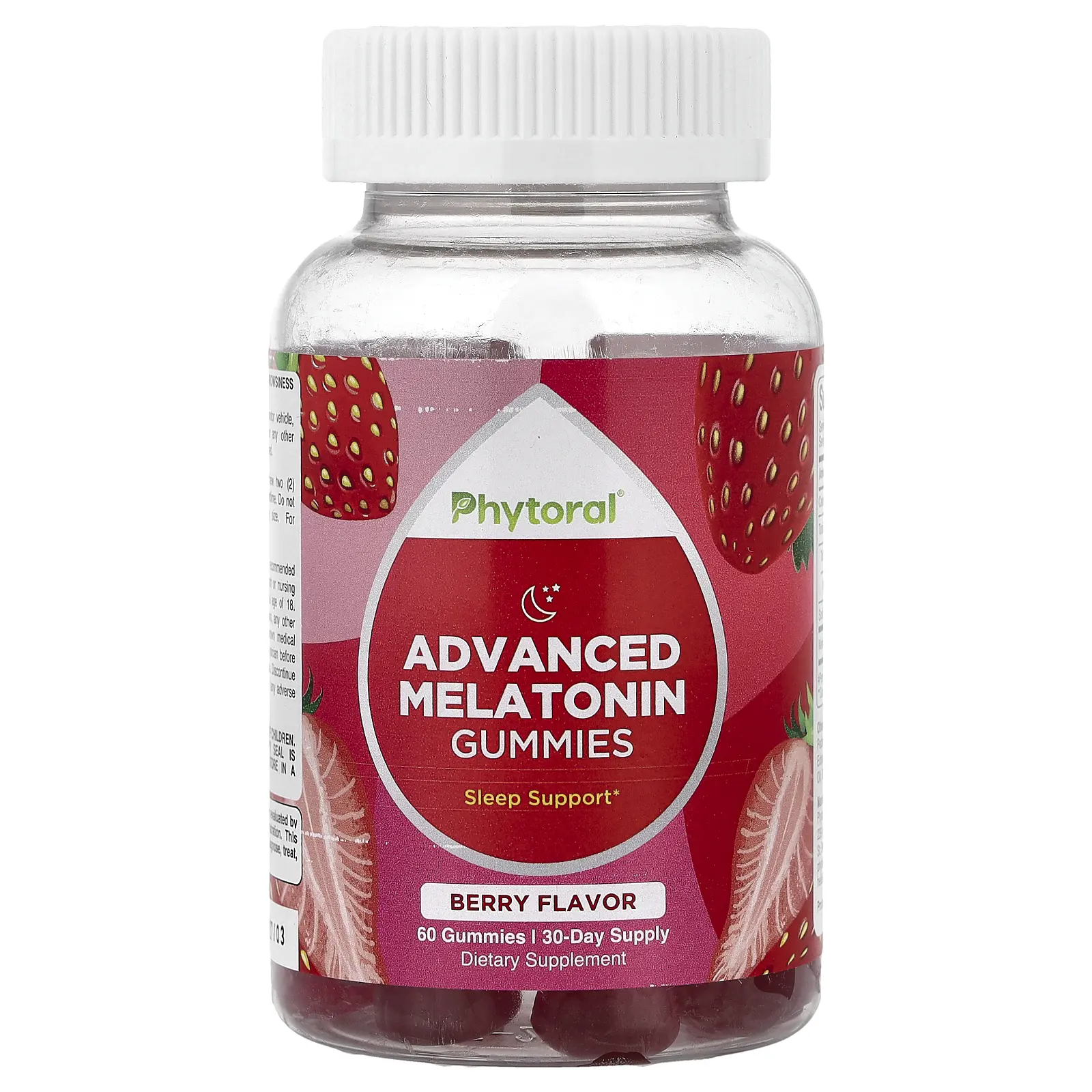 Phytoral Advanced Melatonin Gummies, Berry , 60 Gummies