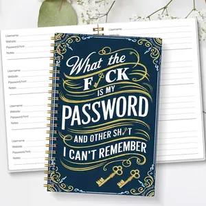 1pc Simple Password Book, Minimalist Advanced Address Password Manager With Website Password Quick Access Username And Password Storage Perfect For Home Office Internet Computer Logins, Great  Gift For Seniors, Men, Women, Students
