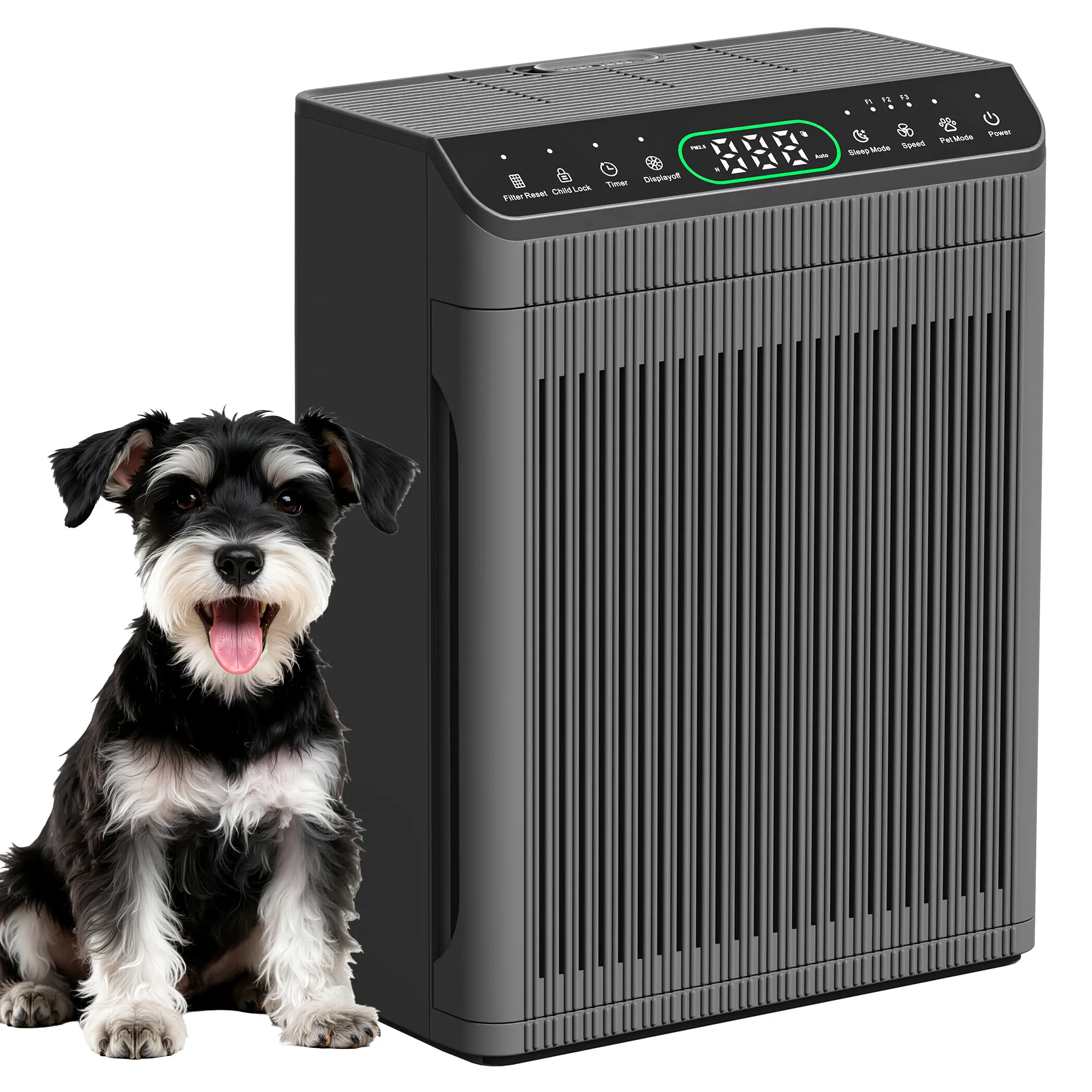 MORENTO 066 HEPA Filter Air Purifier with Fragrance Machine Function, for Large Spaces Up to 1,690 ft², PM2.5 Display, Pet Mode, Real-Time Air Quality Monitoring, Removes Smoke, Pollen, Dander