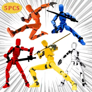 T13 Action Figure, Free Shipping Multi-Jointed Movable and 3 Types of Hands, 3D Titans Figure Multi-Jointed Movable, Titan 13 Action Figure N13 Action Figure (5 PCS)
