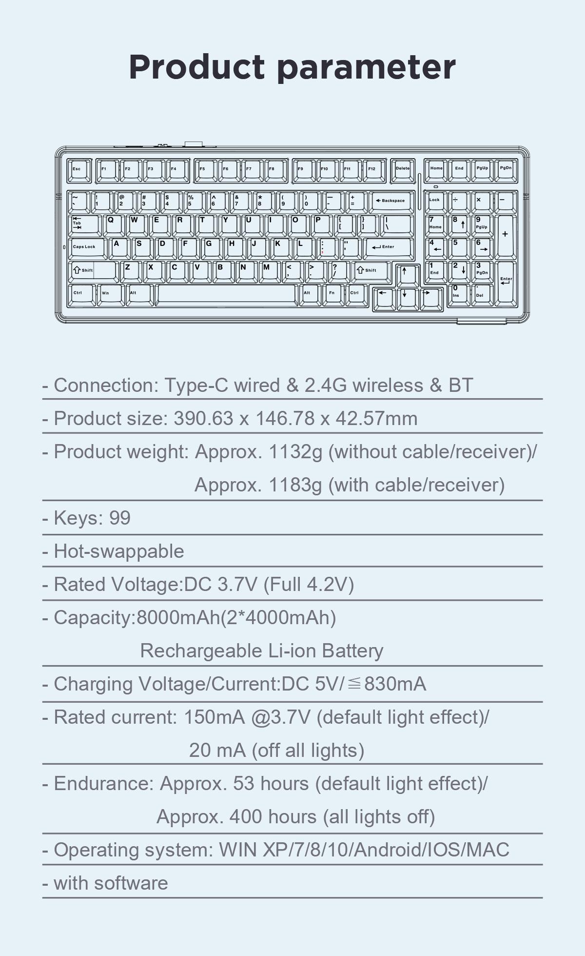 AULA F99 Wireless Mechanical Gaming Keyboard, Numpad Tri-Mode BT5.0/2.4GHz/USB-C Gasket Hot Swappable Custom, Pre-lubed Linear Switches,RGB Backlit Keyboard for PC/Tablet/Xbox/PS5,Office Computer Accessories CreamyKeyboards TikTokShopfalldealsforyou AULA F99 Wireless Mechanical Gaming Keyboard, Numpad Tri-Mode BT5.0/2.4GHz/USB-C Gasket Hot Swappable Custom, Pre-lubed Linear Switches,RGB Backlit Keyboard for PC/Tablet/Xbox/PS5,Office Computer Accessories CreamyKeyboards TikTokShopfalldealsforyou