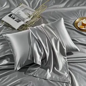 2pcs Satin Pillowcases, Soft Breathable Smooth Polyester Covers, Comfortable Sleep, Silky Satin Bedding, Ideal for Bedding & Home Decor