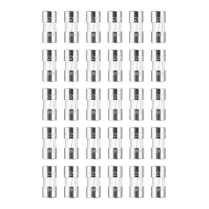 30Pcs 3A 125V Christmas Light Fuse - 0.14 x 0.39 inch Christmas Light Strings Glass Fuse, Mini Glass Fuse for Outdoor String Lights