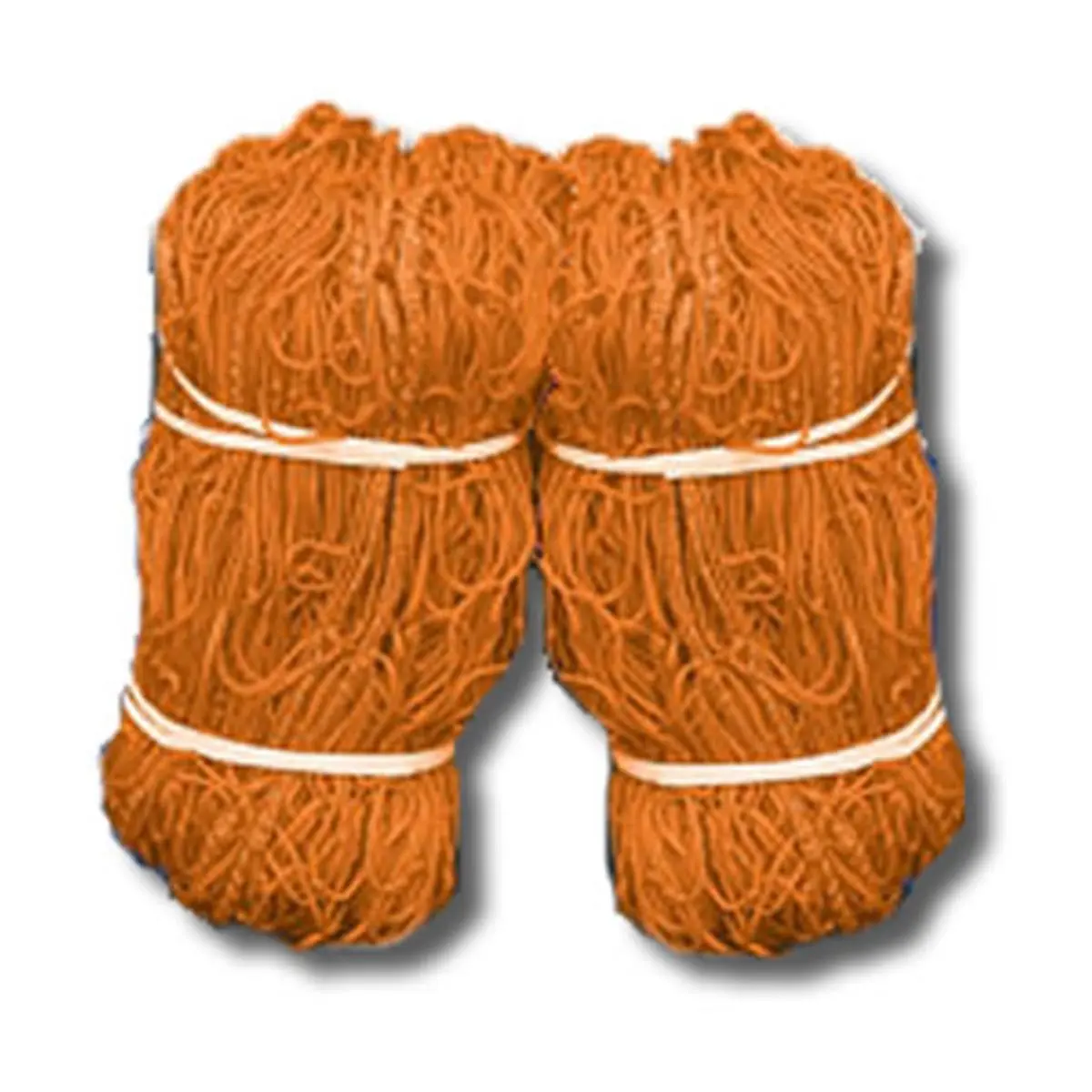 212 MAIN Short-Sided Soccer Goal Replacement Net - 5 ft H x 10 ft W x 31 in D, Orange Mesh Fabric, Portable, High-Quality, Great Gift for All Ages Soccer Games & Football Fans