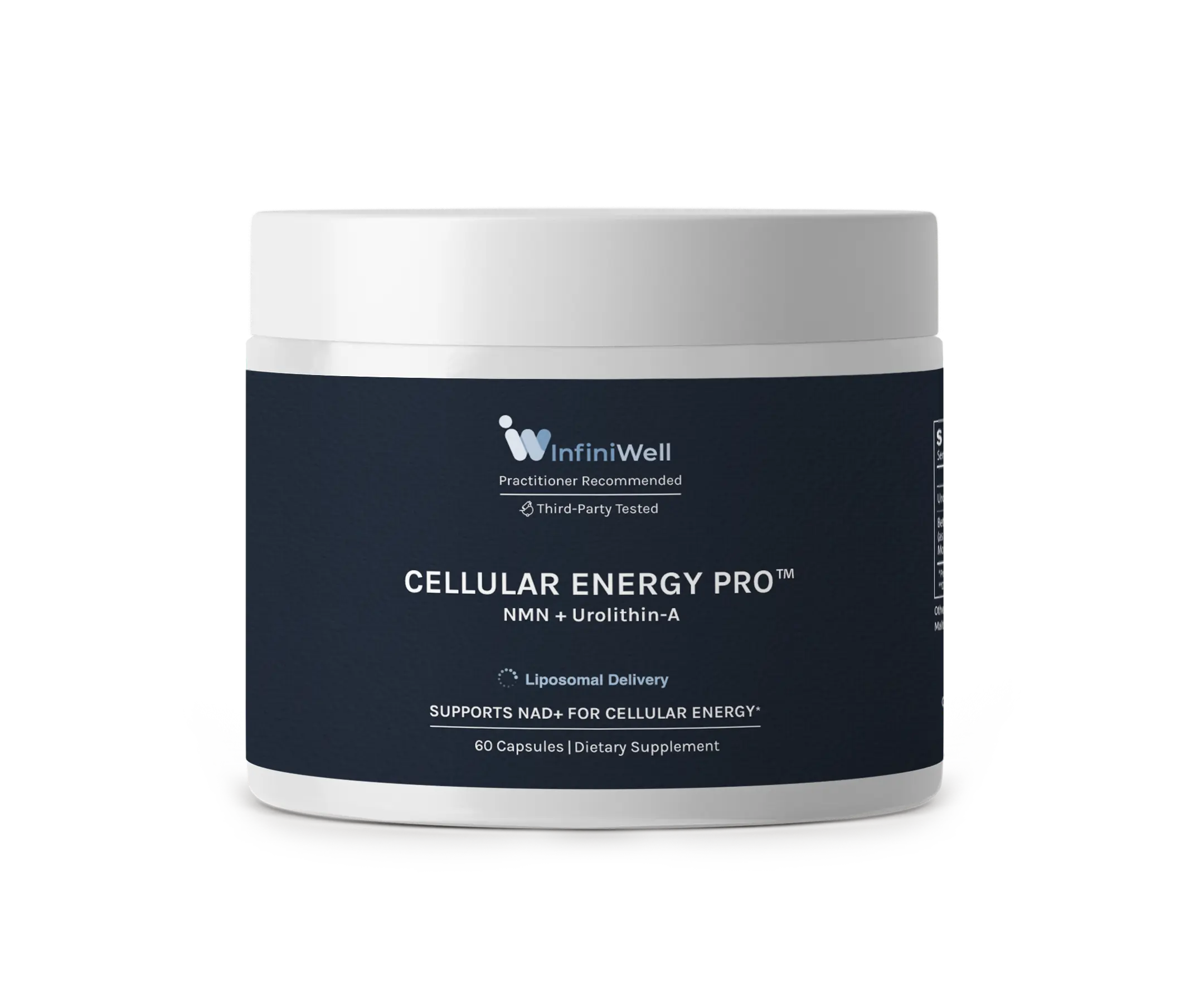 InfiniWell Cellular Energy Pro Supplement with Liposomal NMN & Urolithin A - NAD & Mitochondrial Support for Daily Cellular Energy, Vitality & Focus Healthcare Fitness Dietary Vitamin Edible Optimum