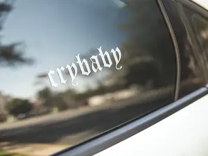 CryBaby Decal for Car, laptop decal, car accessories, Window Sticker
