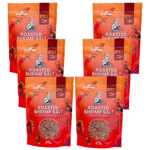 PREMIUM Roasted Shrimp Salt - 6 PACK SPICY Starter Gift Set