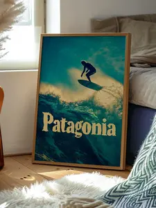 [Sale off up to 65%] [No frame, Free Ship] Patagonia Surf Adventure, Vintage Surfing Poster, Ocean Wave Wall Art, Nature Adventure Print, Surfer Art, Retro Surfing Wall Decor (No Frame)