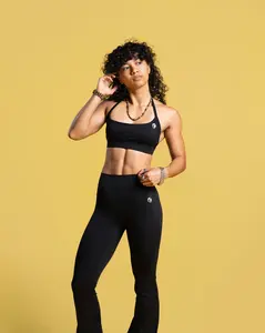 Ekko Womens Minimal Halter Sports Bra