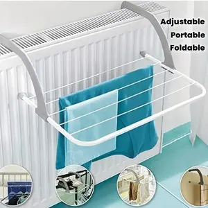 Space Saving Drying Rack: Extendable & Foldable Indoor Clothes Airer. Sets Up in Seconds, Tucks Away Flat. Perfect for Apartments & Balconies