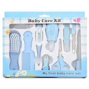 Baby Grooming Kit, Newborn Essentials Health Care All in 1 Set, Baby Must Have Accessories, Blue & Pink