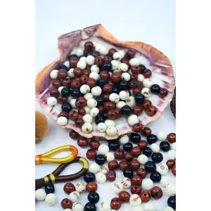 Cookies and Cream | Brown and White Real Acai Beads from South America