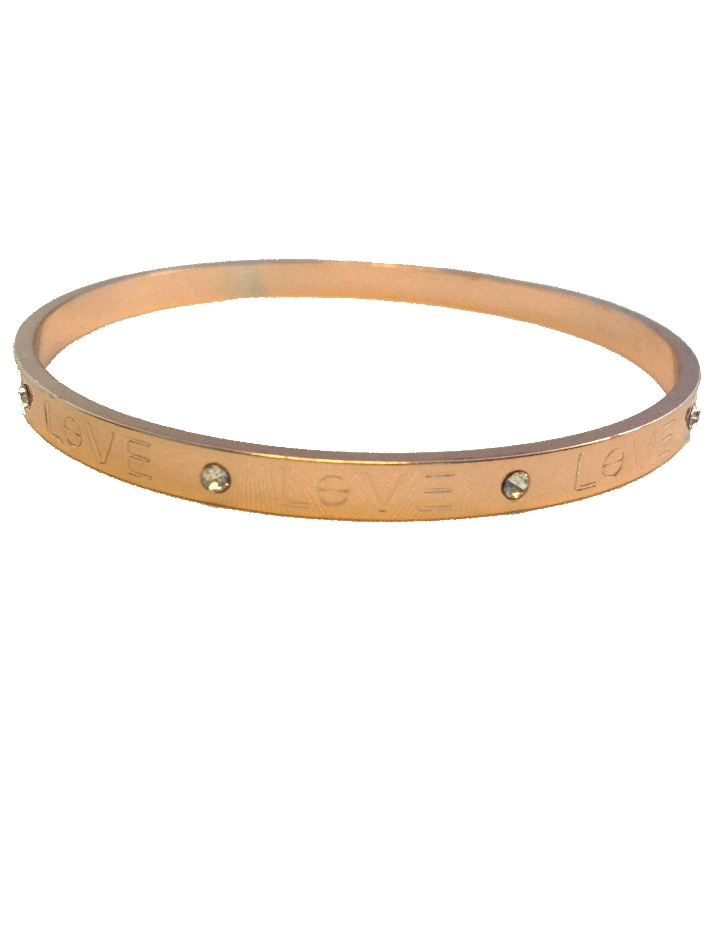 Rose Gold Love Bangle Bracelet