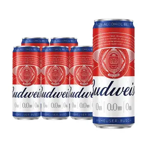 BAIWEI 0.0% Alcohol Beer 330ml Cans - 6 Pack | Non-Alcoholic Craft Beer with Refreshing Malt Flavor & Dense Foam | Jackson Wang Endorsed | 0 Sugar 0 Fat